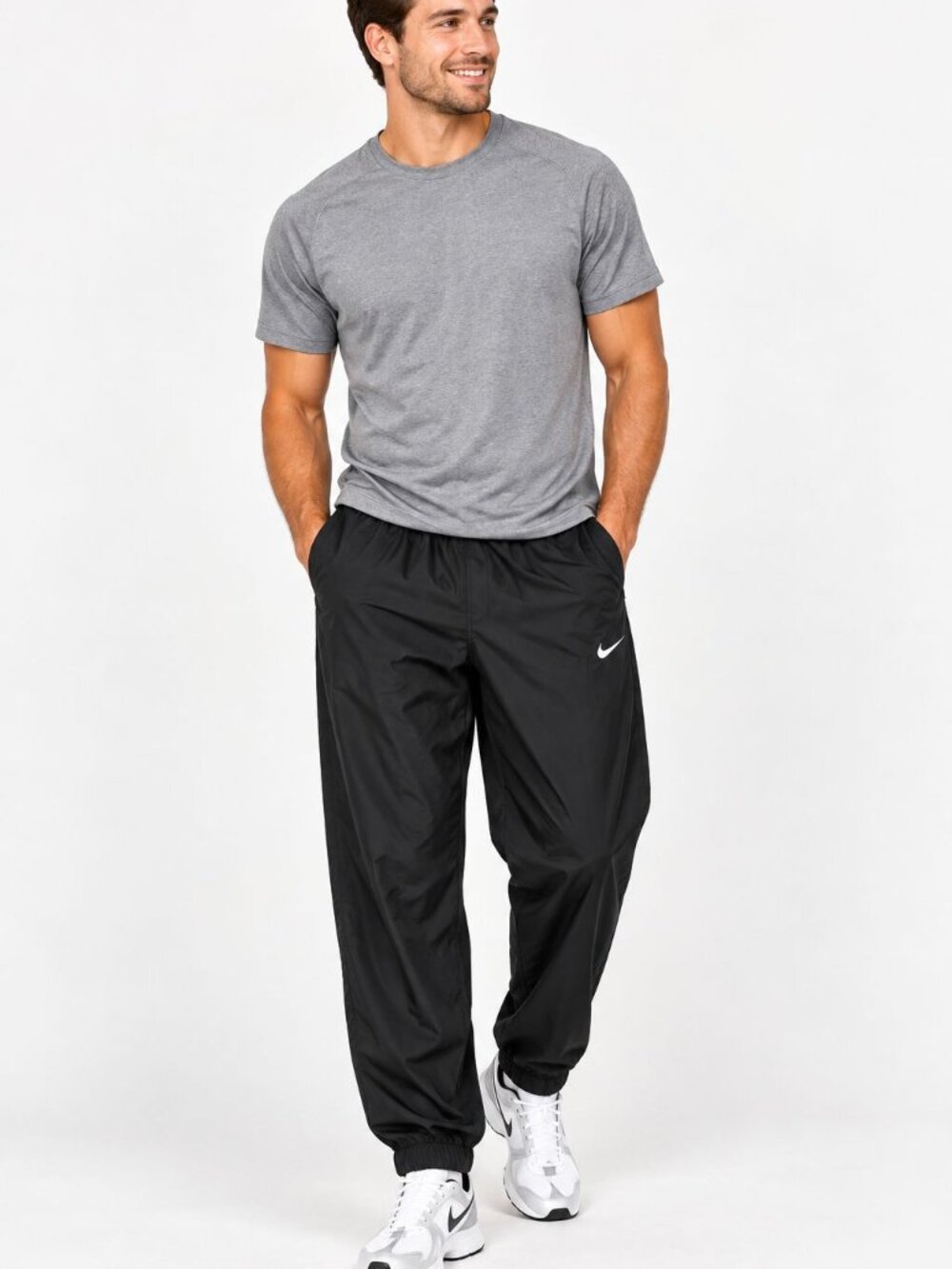 Nike Men's Black Athletic Track Pants XL Relaxed Fit Gorpcore Streetwear Gym
